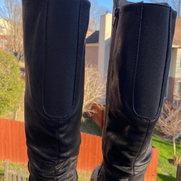 Baretraps Black Faux Leather Tall Yesha Riding Boots. It’s a fall essent… - Picture 3 of 7